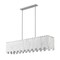 Z-Lite Viviana Linear Chandelier, 7-Light, 11.5 In.W x 49 In.L x 11.5 In.H, Polished Nickel/Alabaster 345-49L-PN - alternate 5
